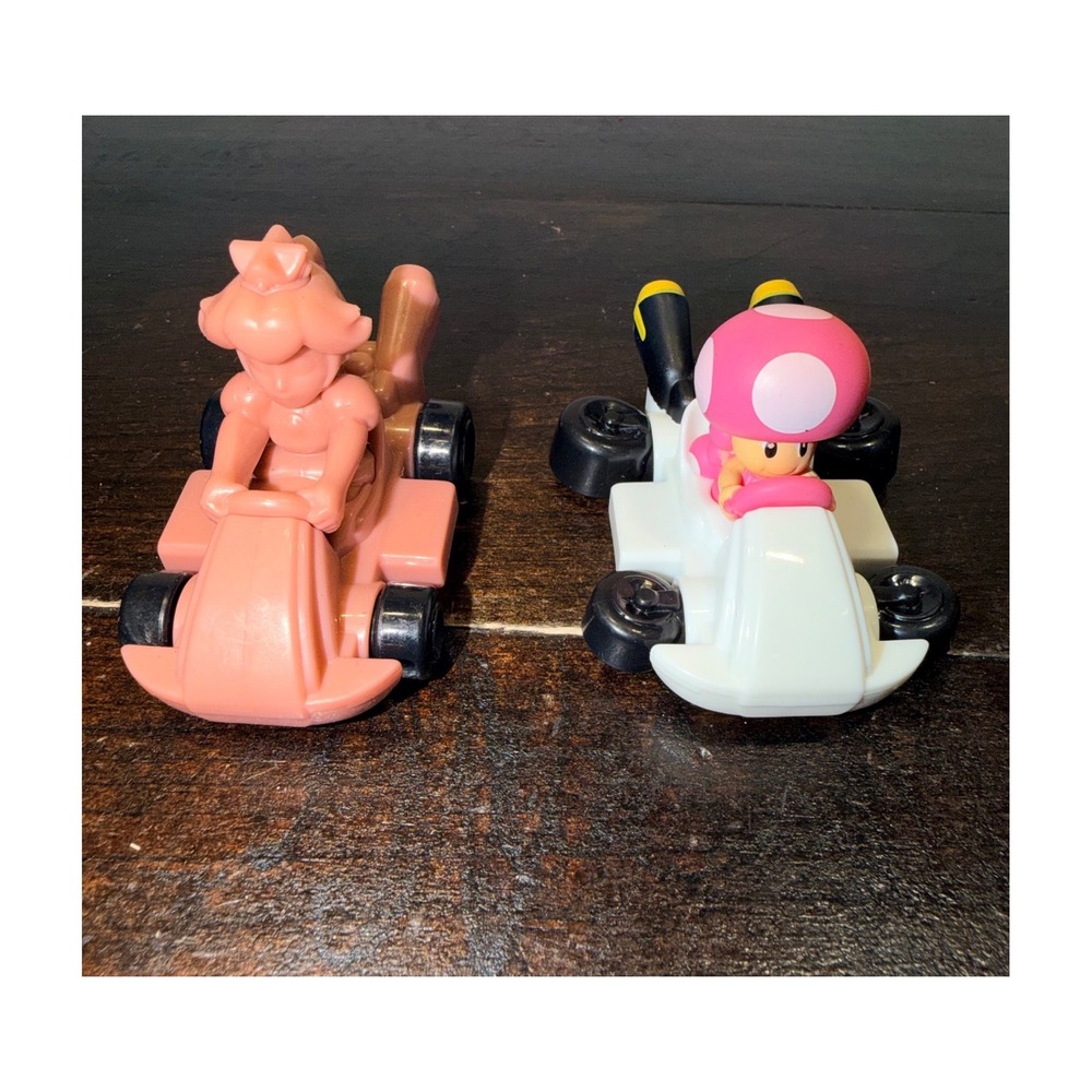 Nintendo‎ Super Mario Kart Toy Cars Princess Peach Rose Gold Toadette McDonalds